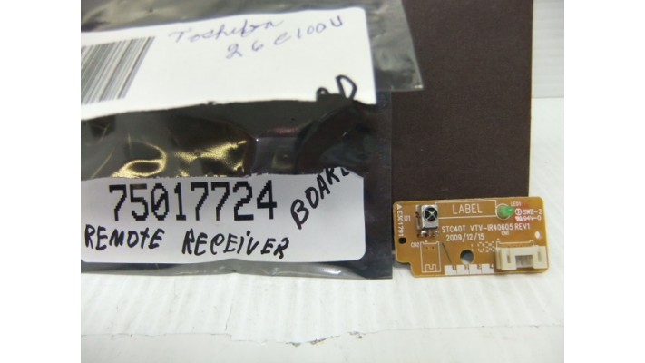 Toshiba 75017724 IR remote receiver Board .